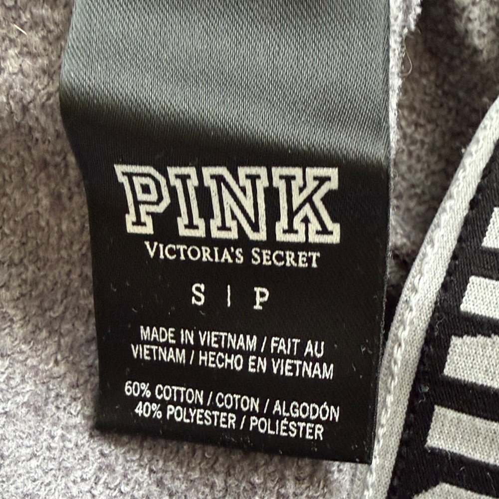 PINK Victoria's Secret Kids Light Gray Joggers - Picture 5 of 5